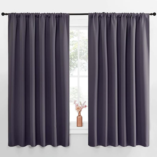 NICETOWN Blackout Curtains for Bedroom, 1 Pair, 70 by 63-inch, Window Treatment by NICETOWN