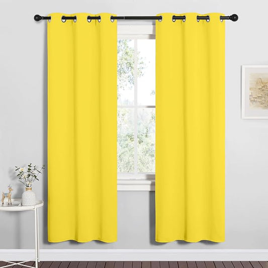 NICETOWN Bedroom Curtain Panels Draperies, Thermal Insulated Solid Grommet by NICETOWN
