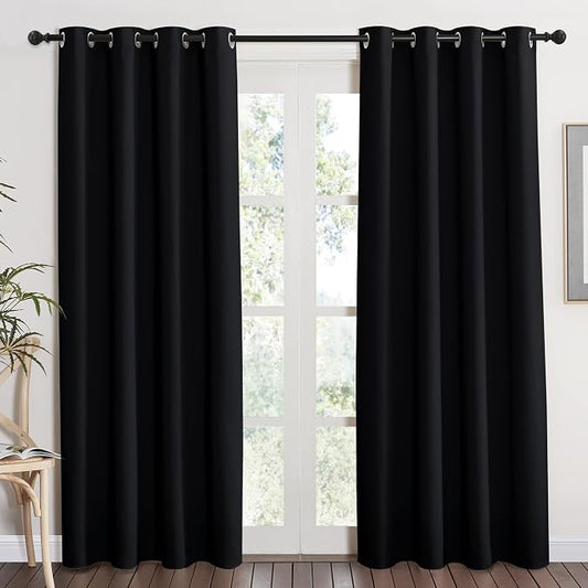 NICETOWN Black Out Curtain for Bedroom 84 inches Long by NICETOWN