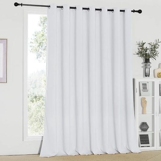NICETOWN Room Divider Curtain, Sliding Door Curtain, Wide Width Thermal Drapes by NICETOWN