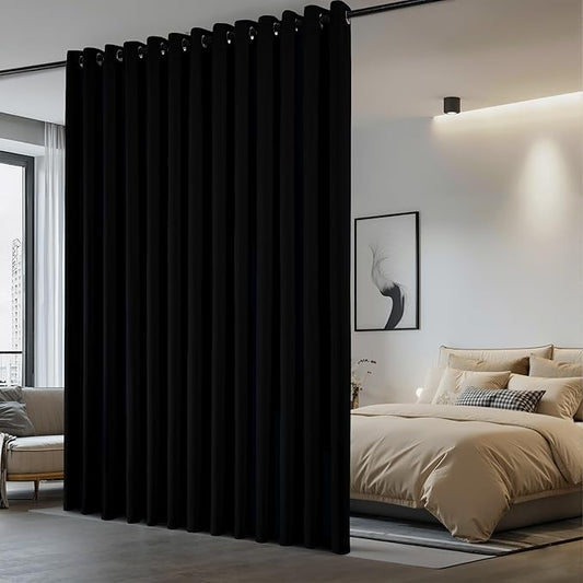 NICETOWN Room Divider Heavy Curtain Screen Partitions, Hide Clutter Separate by NICETOWN