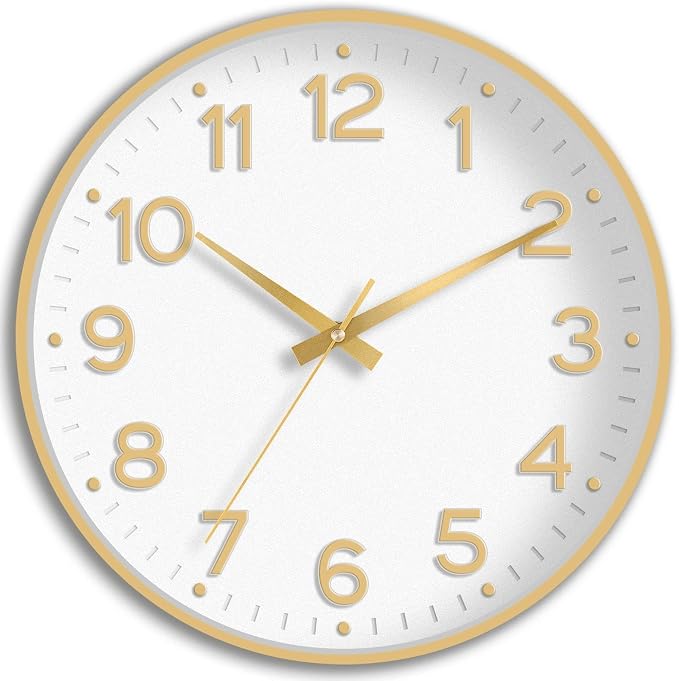 Roymnie Wall Clock 12 Inch Silent Wall Clocks Battery Operated-Modern Non by Unknown