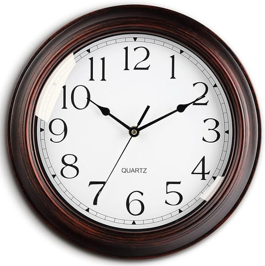 KECYET 12 Inch Wall Clocks Battery Operated Silent Non-Ticking Wall Clock by KECYETWALLCLOCK