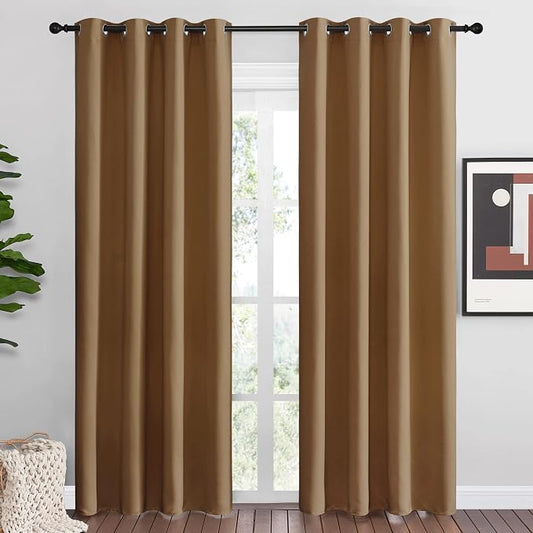 NICETOWN Sleek Blackout Curtains 86 inches Length by NICETOWN