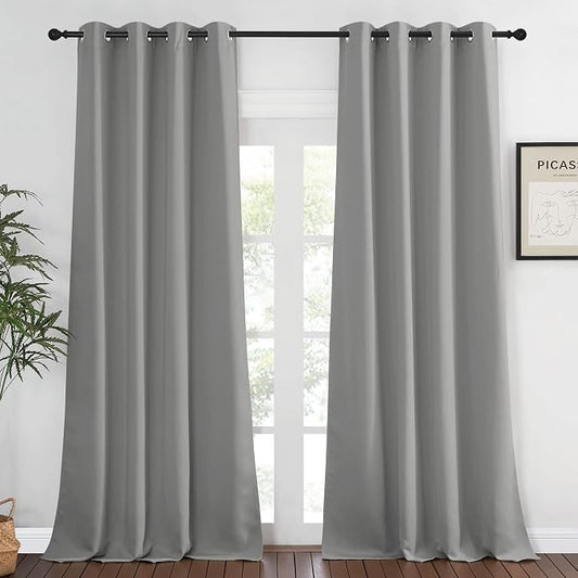 NICETOWN Blackout Bedroom Curtain 120 inches Long by NICETOWN