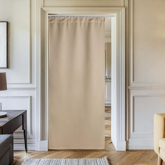 NICETOWN Doorway Curtain & Track Set, Privacy Room Darkning French Door Curtain by NICETOWN