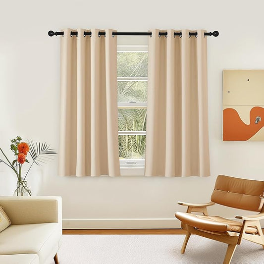 NICETOWN Biscotti Beige Blackout 54 inch Curtain by NICETOWN