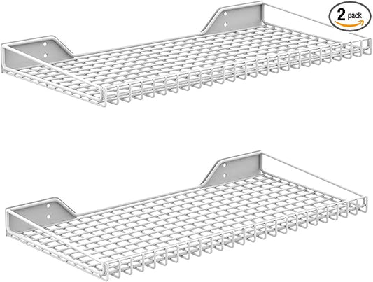 WALMANN 2 Pack Garage Wall Shelf, 23.5" x 12" Wall-Mounted Storage Shelves by WALMANN