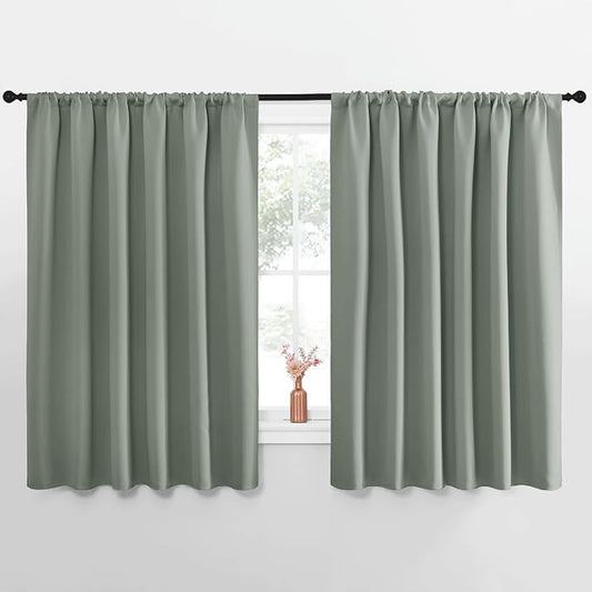 NICETOWN Blackout Curtains for Bedroom, 1 Pair, 70 by 63-inch, Window Treatment by NICETOWN