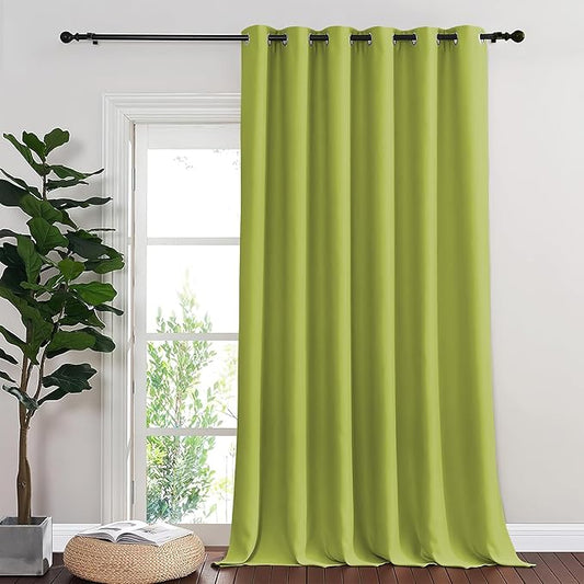 NICETOWN Room Divider Curtain 132 Inches Long, Wide Blackout Sliding Door by NICETOWN