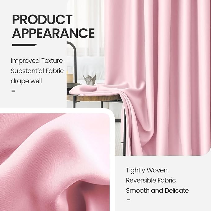 Hot Pink Princess Curtains Blackout - Image 4