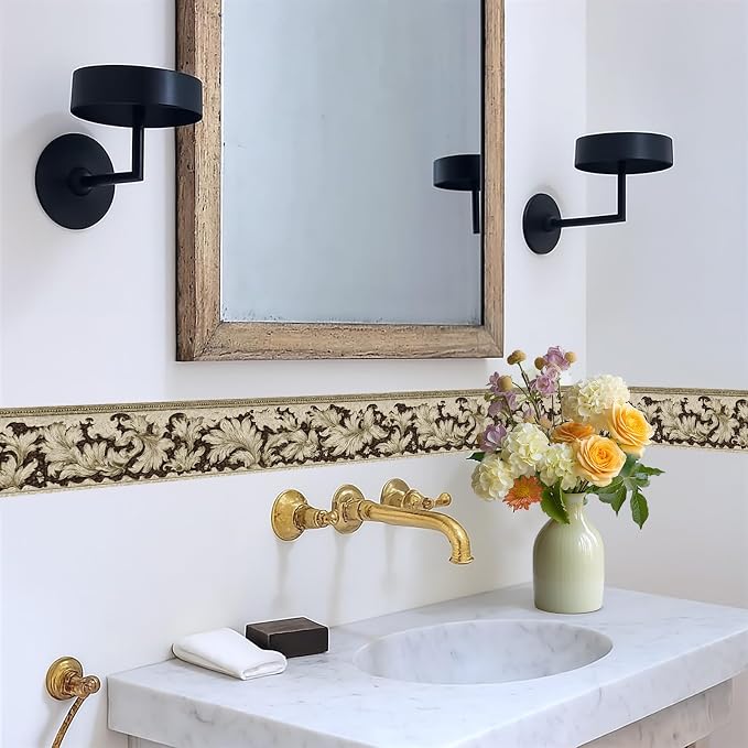 Grape Vine Wallpaper Border 196x4 Inch Peel and Stick Wall Border Purple Green - Image 5