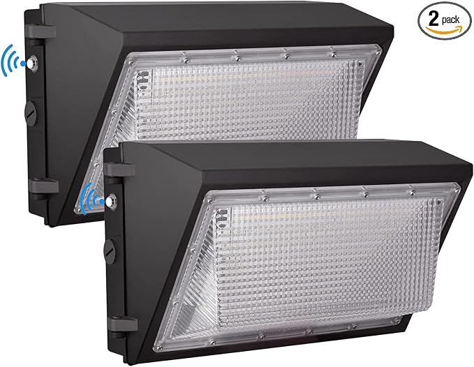LED Wall Pack Light with Dusk to Dawn Photocell, 80W 10500LM 5000K Daylight by Tesoorda