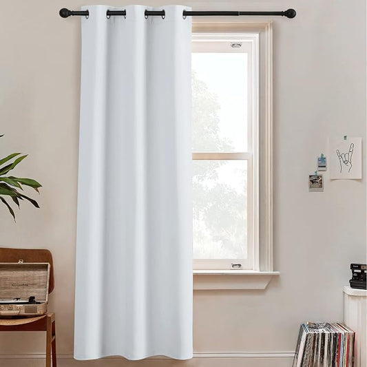 RYB HOME White Curtains for Bedroom, Sunlight Block Noise Reducing Privacy by RYBHOME