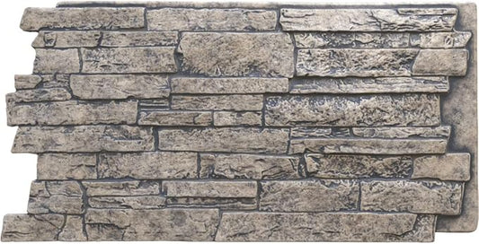 EverStone Acadia Ledge Faux Stone Panel, Linen Graphite Color by EkenaMillwork