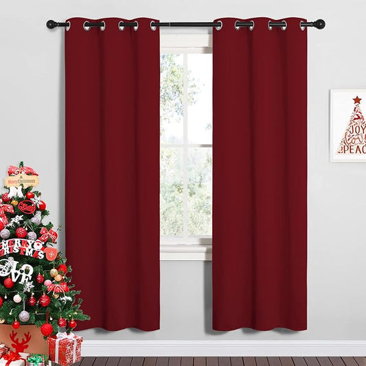 NICETOWN Christmas Window Curtains Blackout Drapes, Thermal Insulated Christmas by NICETOWN