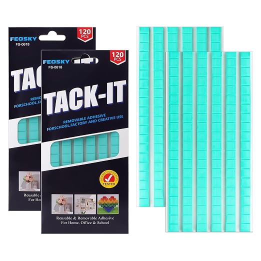 Feosky Adhesive Poster Sticky Tack Putty, Reusable and Removable Adhesive Putty by Feosky