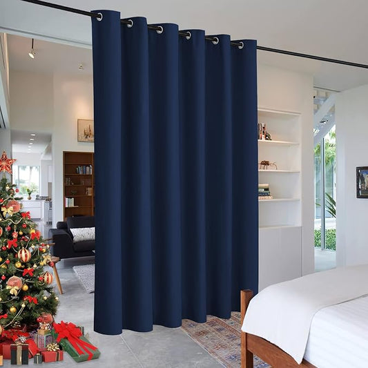 RYB HOME Extra Wide Curtains for Divider Room Separation Soundproof Temporary by RYBHOME