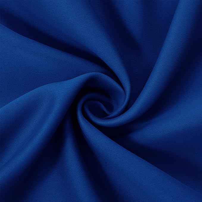LEMOMO Blackout Curtains 66 x 84 inch/Royal Blue Curtains Set of 2 - Image 6