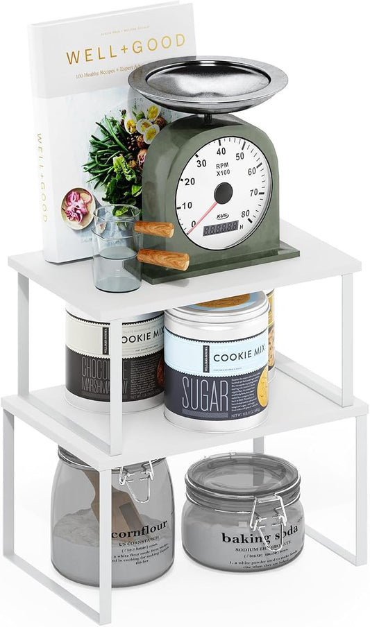 Furinno RAVEL Kitchen Countertop Organizer Set of 2, Nesting Counter Shelves by Furinno-FitsYourSpaceFitsYourBudget
