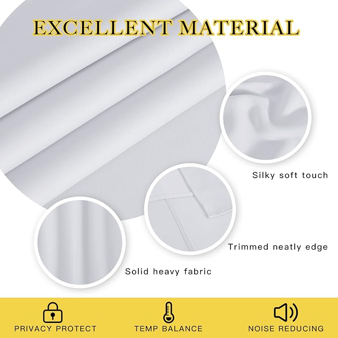 NICETOWN Patio Door Curtain Vertical Blinds, Grommet Room Darkening Curtain - Image 4