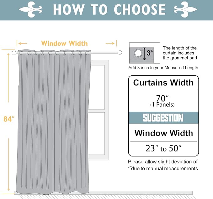 ChrisDowa Blackout Curtains 70 inches Wide - Image 5