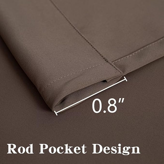 IGEMAEVE Blackout Curtains 96 Inch Length 2 Panels Set, Rod Pocket Energy - Image 3