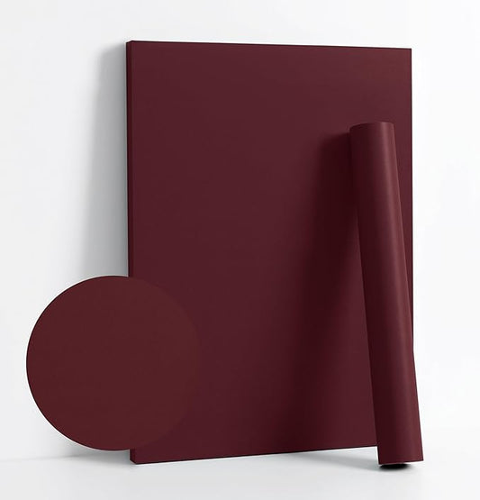Dimoon 118''x17.7'' Red Peel and Stick Wallpaper Contact Paper Modern Self by DIYYOURMOON