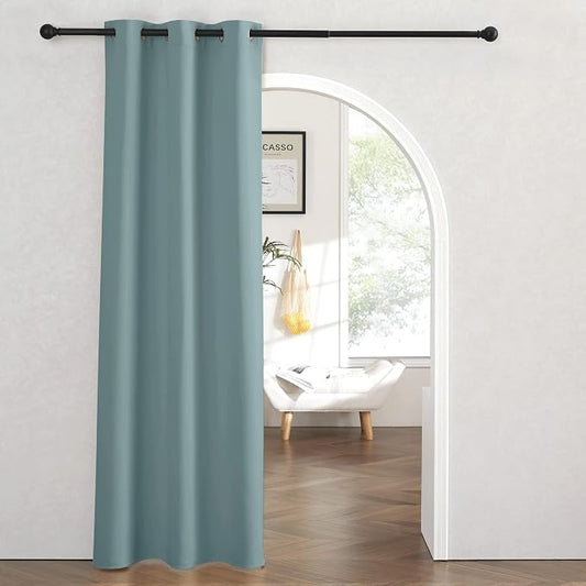 RYB HOME Temporary Doorway Curtains Blackout Privacy Room Divider Curtains by RYBHOME