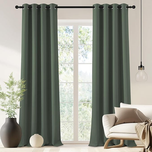 NICETOWN Blackout Drapery Curtain Panel 90 inches Long by NICETOWN