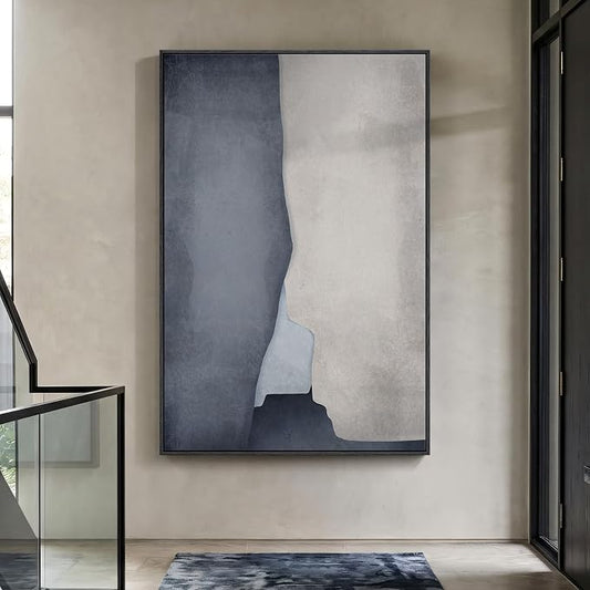 Extra Large Framed Neutral Abstract Wall Art by Cuspin
