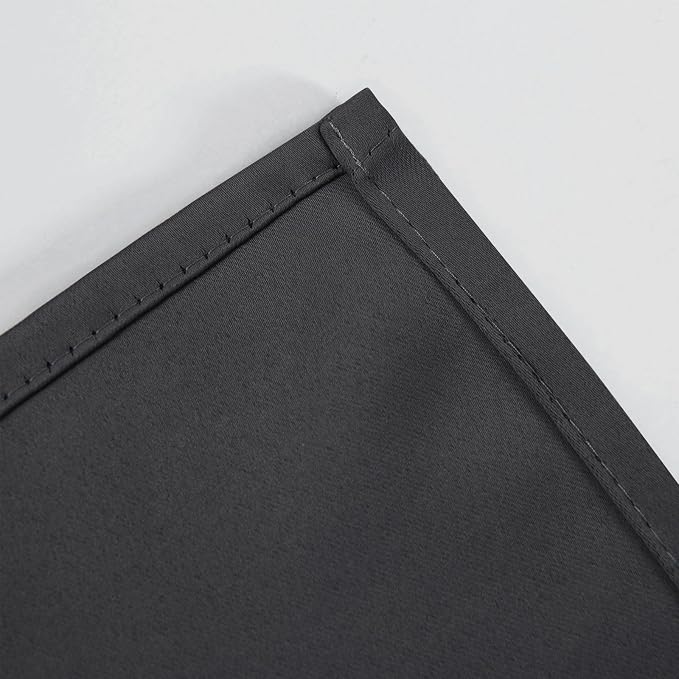 LEMOMO Blackout Curtains 42 x 63 inch/Dark Grey Curtains Set of 2 - Image 7