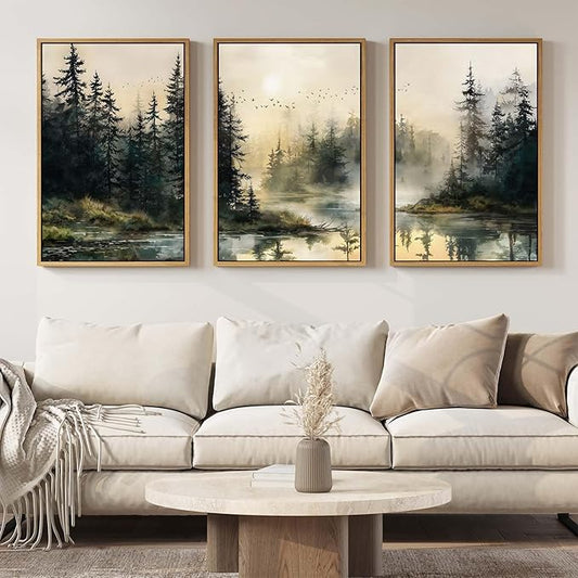 Framed Forest Landscape Wall Art by Cuspin