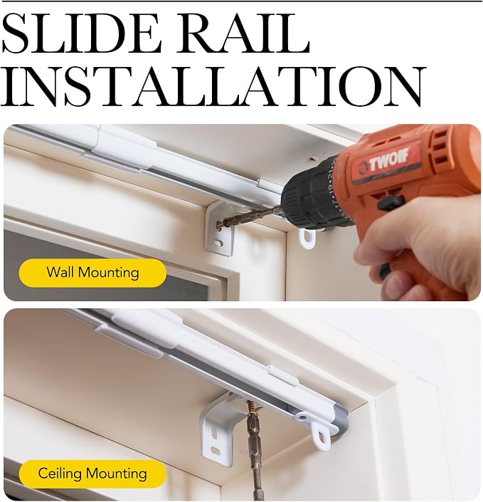 NICETOWN Doorway Curtain with Adjustable Ceiling Track, Privacy Protection - Image 7
