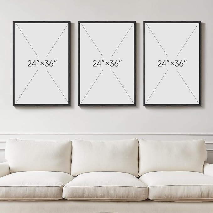 Large Framed Green and Beige Abstract Wall Art - Image 3