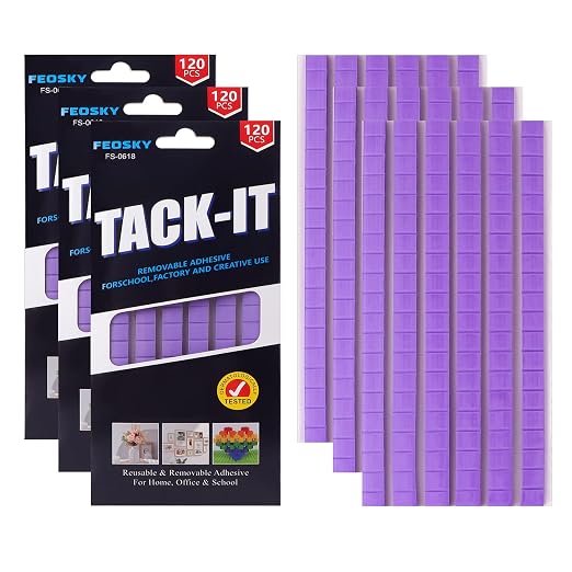 Feosky Adhesive Poster Sticky Tack Putty, Reusable and Removable Adhesive Putty by Feosky