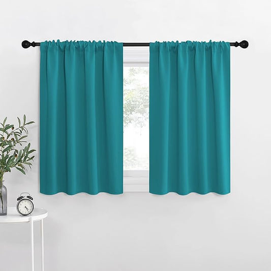 NICETOWN Blackout Curtains for Living Curtains, Peacock Blue, 2 Panels by NICETOWN