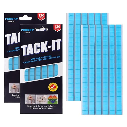 Feosky Adhesive Poster Sticky Tack Putty, Reusable and Removable Adhesive Putty by Feosky