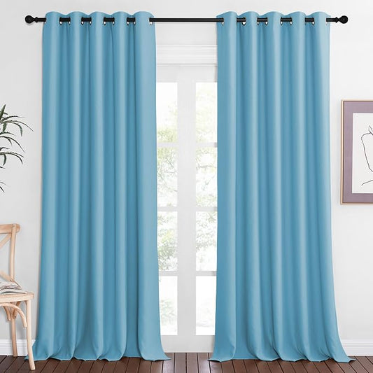 NICETOWN Sliding Door Window Treatment Blackout Patio Door Curtain Panels by NICETOWN