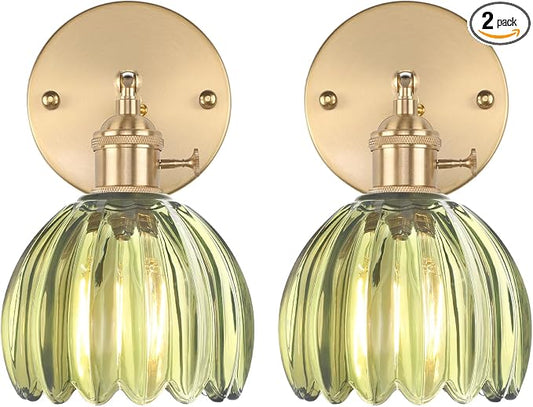 Shenmoyl Vintage Wall Sconces Set of 2 by Shenmoyl