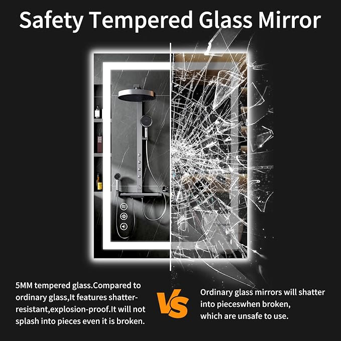 LED Bathroom Mirrors 38"x40" Bathroom Mirror - Image 6