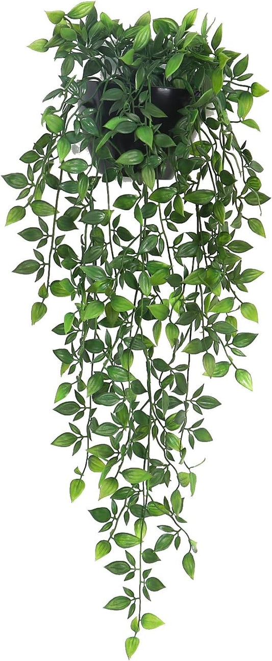 Artificial Hanging Plants, 1 Pack Fake Wall Plants, Faux Mandala Vines Potted by Season2Season