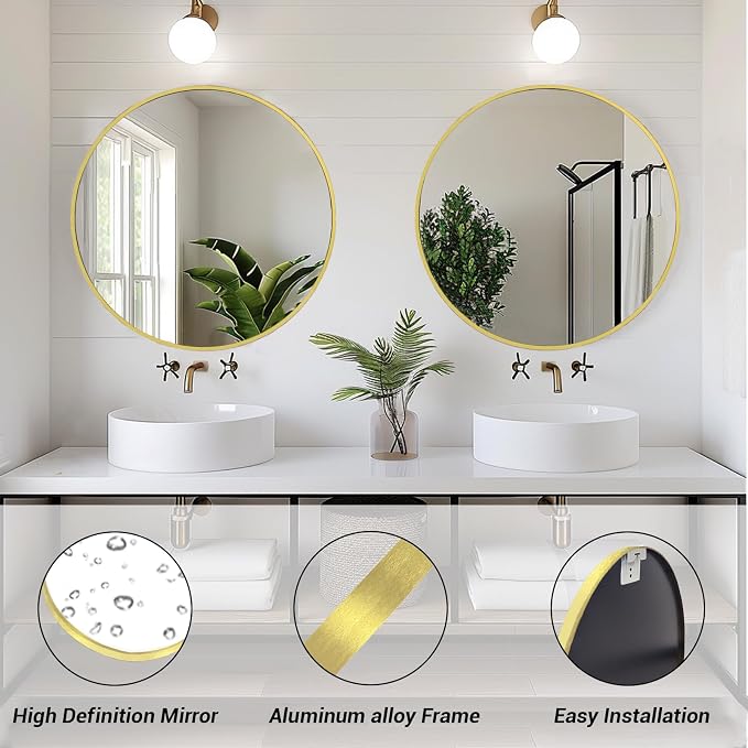 Sunniry Round Mirror 18 inch - Image 2