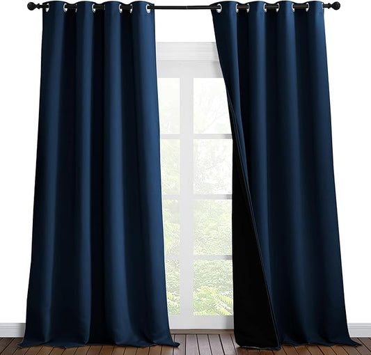 NICETOWN 100% Blackout Blinds, 52 inches x 102 inches, Laundry Room Decor by NICETOWN