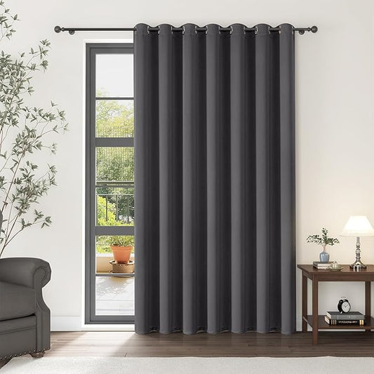 ChrisDowa Room Divider Curtain 108 Inches Long, Wide Blackout Sliding Door by ChrisDowa