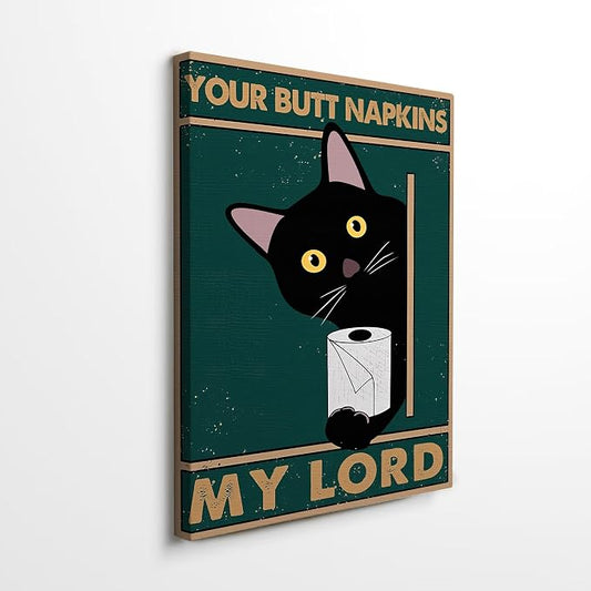 DIHSIEG Inspirational Canvas Wall Art funny bathroom wall art Print Poster by DIHSIEG