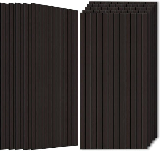 Wood Veneer Sound Panels, 10 Pack 47.2”x23.6” Wall Panels, Decorative Acoustic by AUTORIFIC