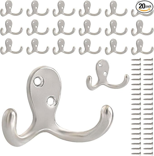 CBWLWJ 20 Pack Coat Hooks Wall Hooks by CBWLWJ