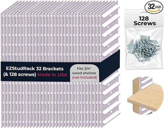 EZStudRack Shelf Bracket by EZStudRackShelvingSystem