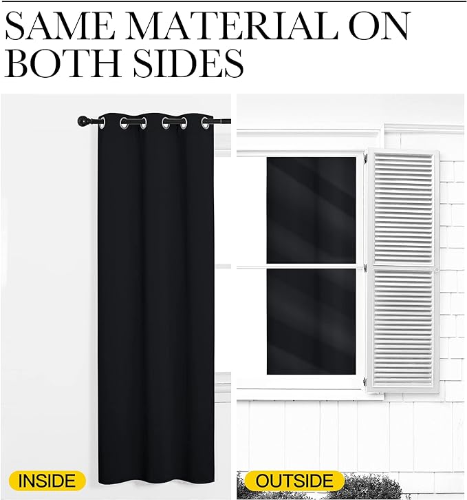 NICETOWN Cafe Blackout Curtains and Drapes - Image 6